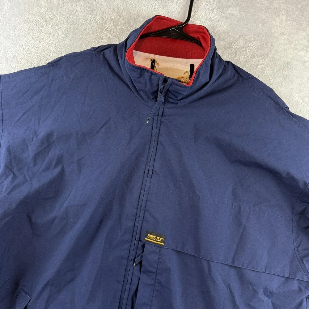 Zero Restriction Jacket Mens XL Blue Gore-Tex Golf Rain Windbreaker Made in USA